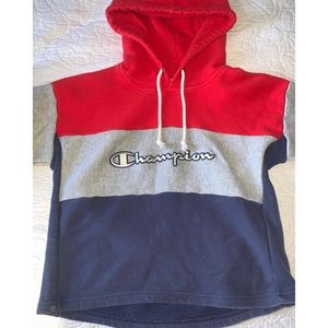 champion cropped hoodie
